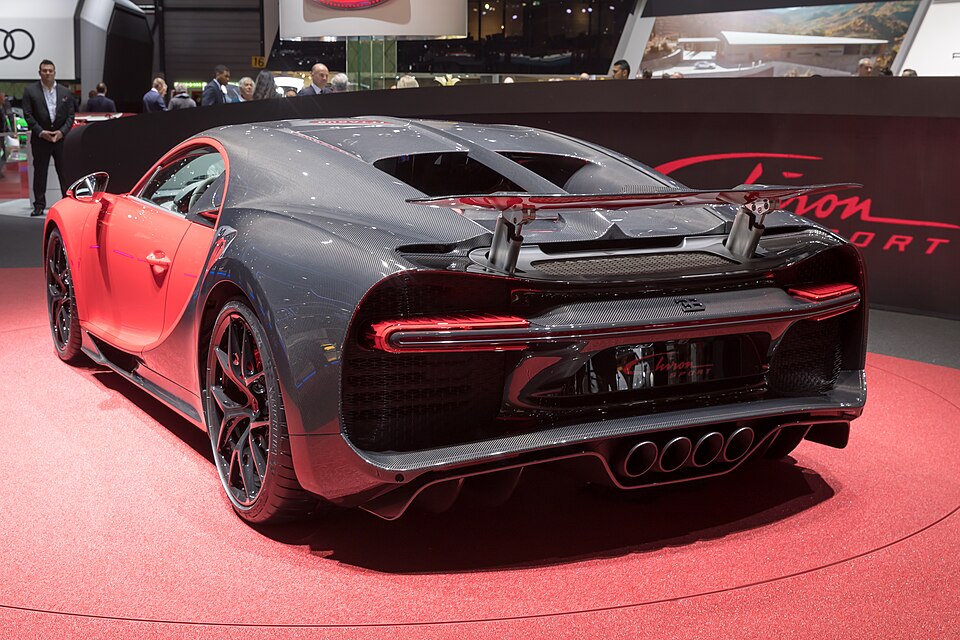 Real-world reference photo: Bugatti Chiron at GIMS 2018